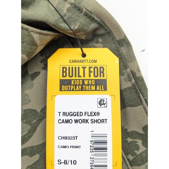 Carhartt Tree Camo Rugged Flex Shorts Small (8-10) Youth - Picture 3 of 6